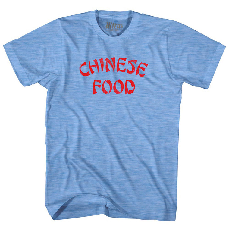 Chinese Food Adult Tri-Blend T-shirt - Athletic Blue