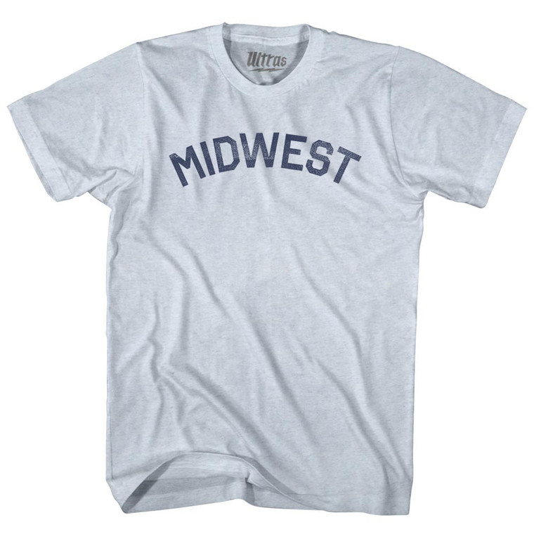 Midwest Adult Tri-Blend T-shirt - Athletic White