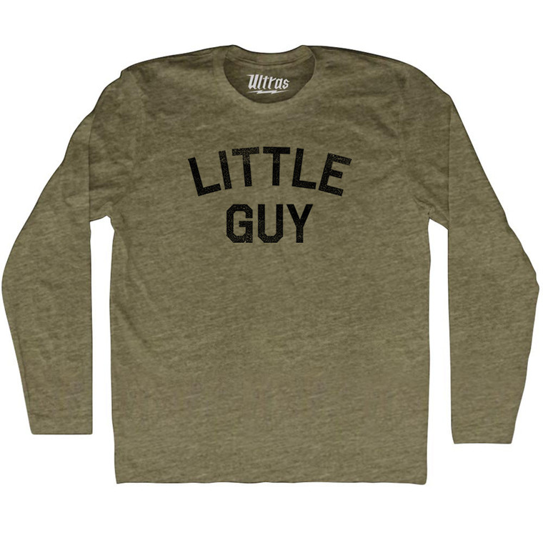 Little Guy Adult Tri-Blend Long Sleeve T-shirt - Military Green