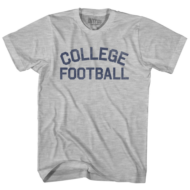 College Football Youth Cotton T-shirt - Grey Heather