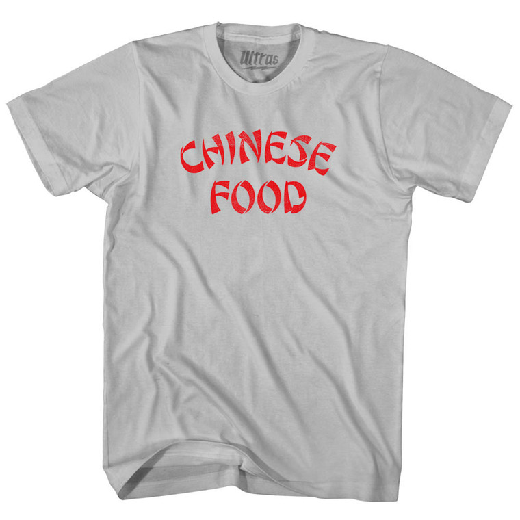 Chinese Food Adult Cotton T-shirt - Cool Grey