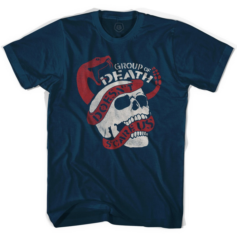 USA Group Of Death Adult Tri-Blend T-shirt - Navy