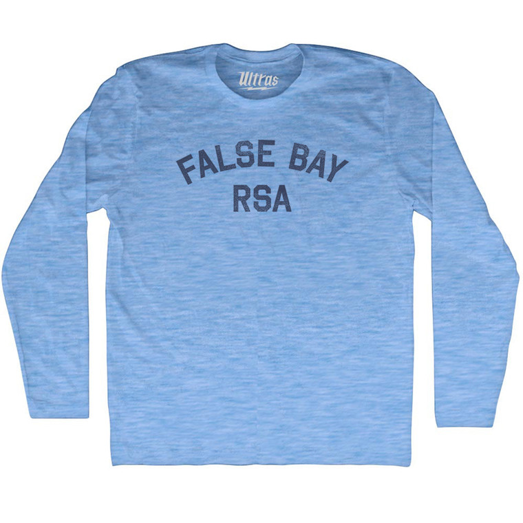 False Bay RSA Adult Tri-Blend Long Sleeve T-shirt - Athletic Blue