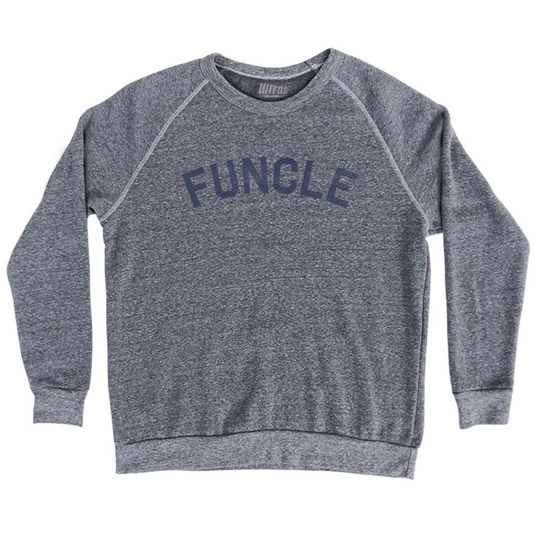 Funcle Adult Tri-Blend Sweatshirt - Athletic Grey