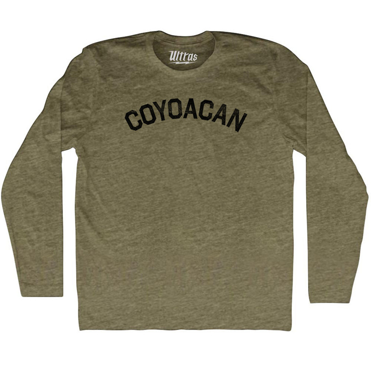 Coyoacan Adult Tri-Blend Long Sleeve T-shirt - Military Green
