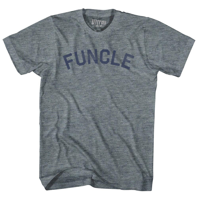 Funcle Adult Tri-Blend T-shirt - Athletic Grey