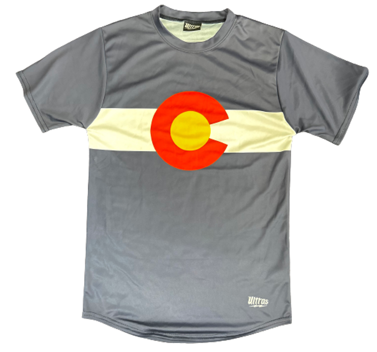 Colorado State Flag- Adult SMALL- Soccer Jersey- Final Sale J1