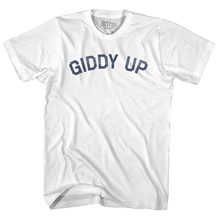 Giddy Up Youth Cotton T-shirt - White
