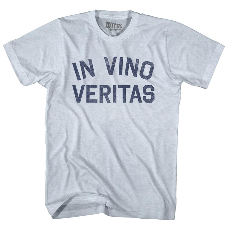 In Vino Veritas Adult Tri-Blend T-shirt - Athletic White