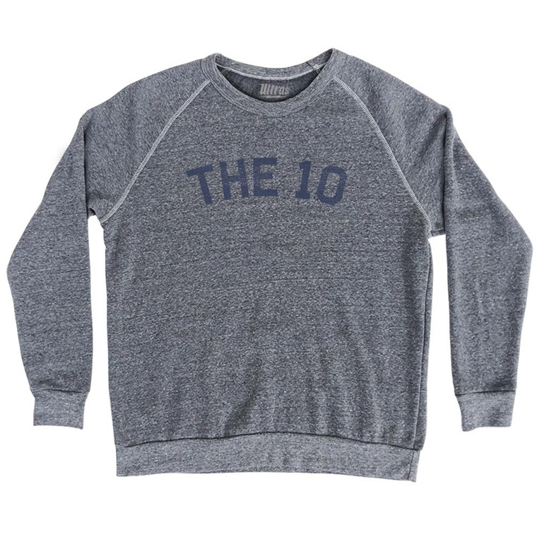 The 10 Adult Tri-Blend Sweatshirt - Athletic Grey