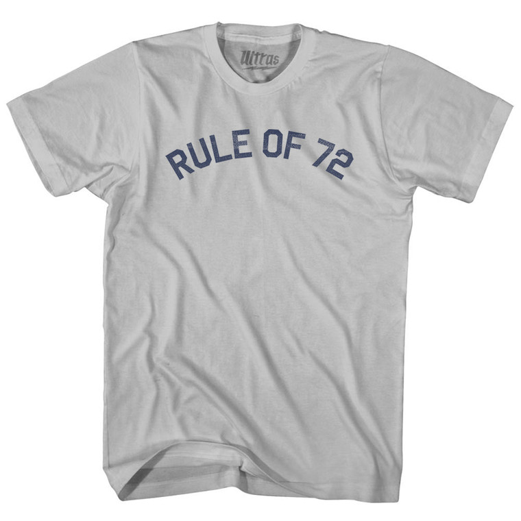 Rule of 72 Adult Cotton T-shirt - Cool Grey