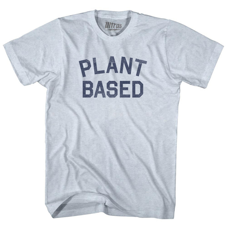 Plant Based Adult Tri-Blend T-shirt - Athletic White