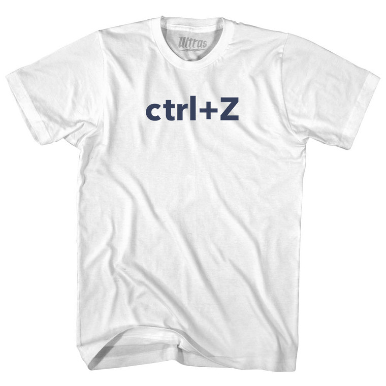 Ctrl+Z Youth Cotton T-shirt - White Ctrl+Z Youth Cotton T-shirt - White
