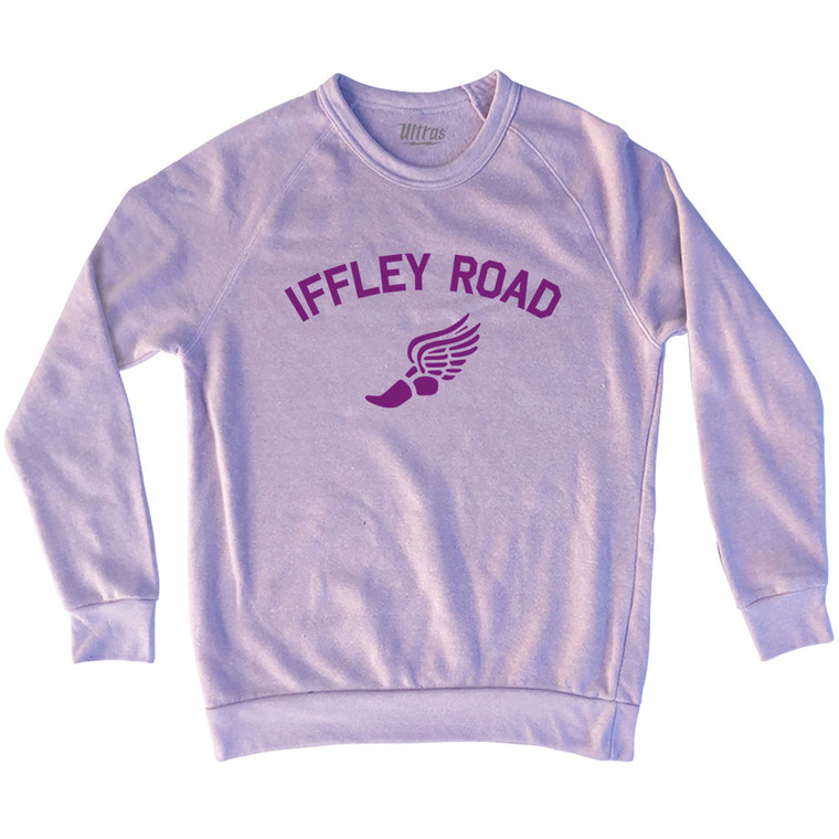 Iffley Road Track Running Winged Foot Adult Tri-Blend Sweatshirt - Pink