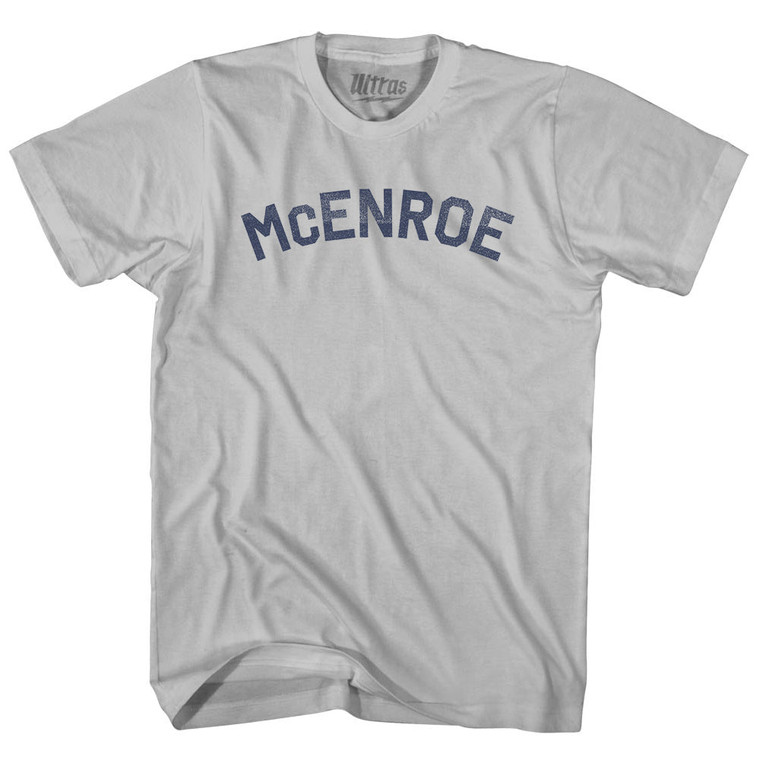 McEnroe Adult Cotton T-shirt - Cool Grey