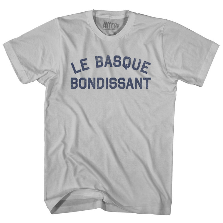 Le Basque Bondissant Adult Cotton T-shirt - Cool Grey