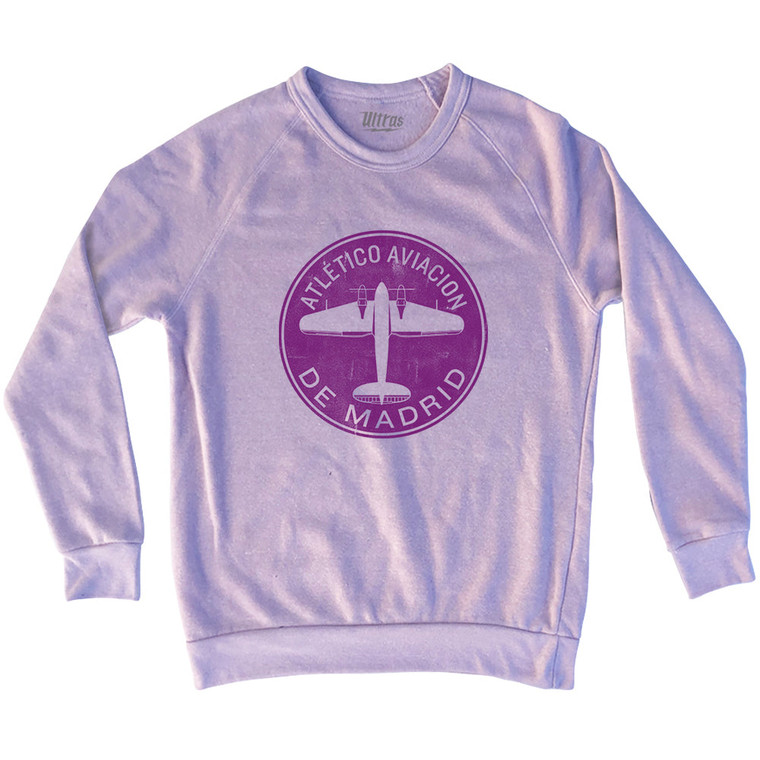 Atletico Aviacion De Madrid Roundel Adult Tri-Blend Sweatshirt - Pink