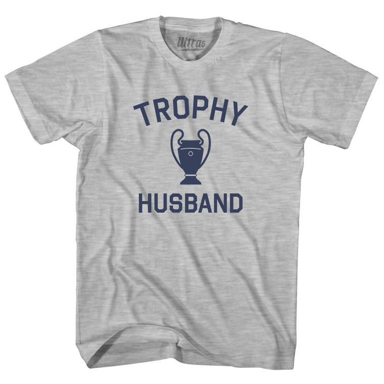 Trophy Husband Womens Cotton Junior Cut T-Shirt - Grey Heather