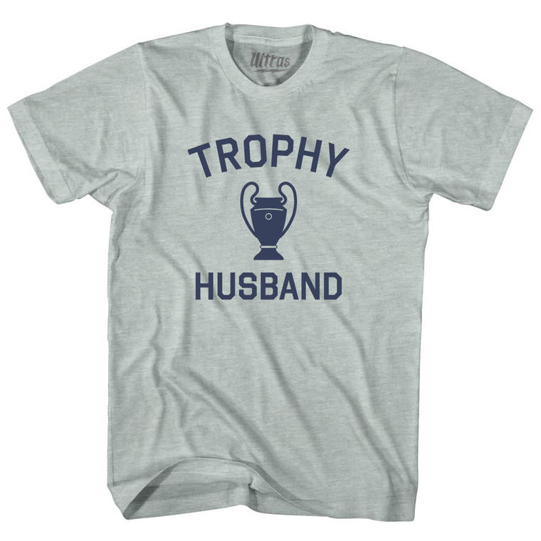 Trophy Husband Adult Tri-Blend T-shirt - Athletic Cool Grey