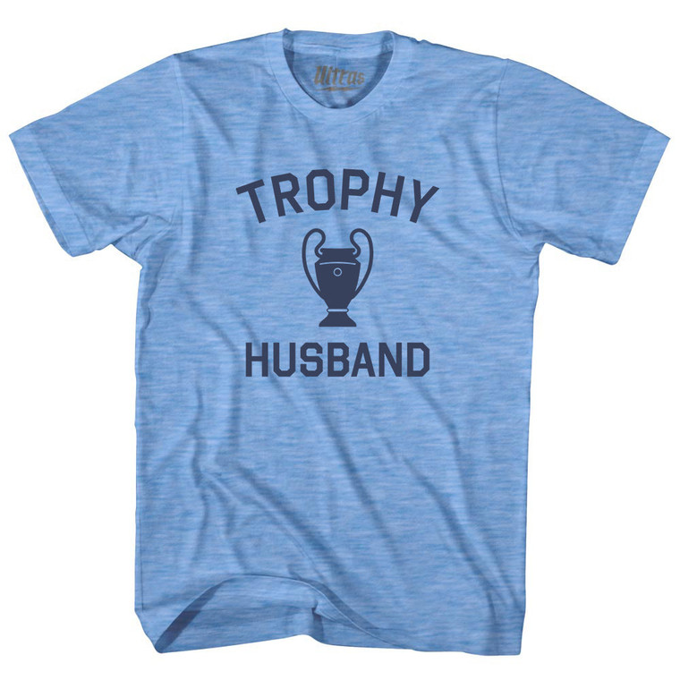 Trophy Husband Adult Tri-Blend T-shirt - Athletic Blue