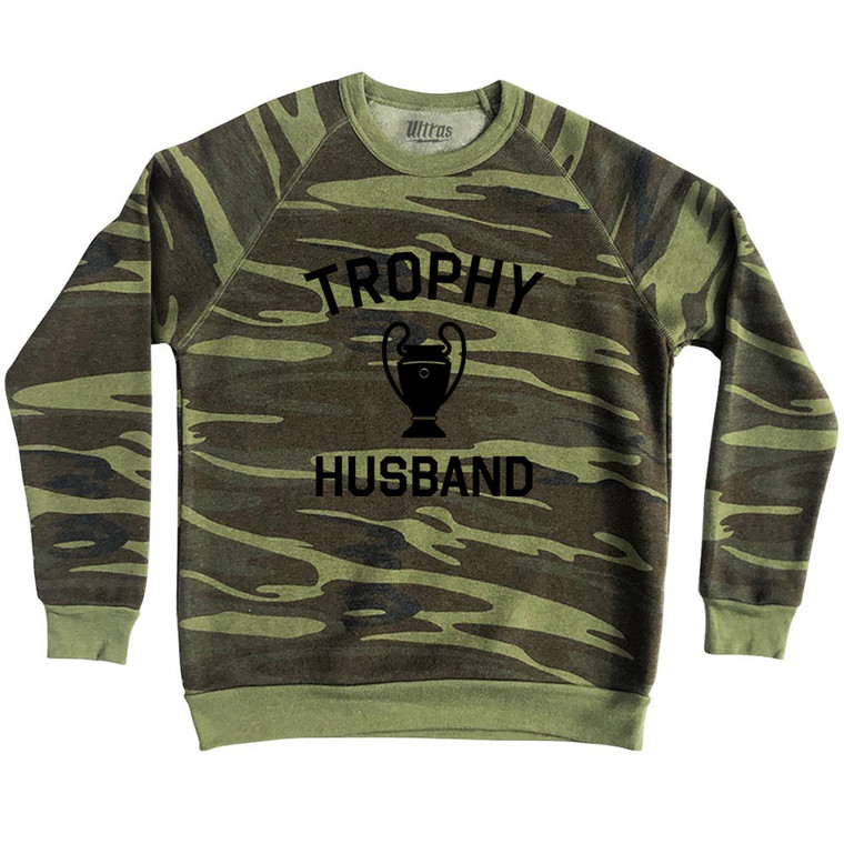 Trophy Husband Adult Tri-Blend Sweatshirt - Camo