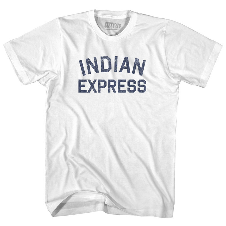 Indian Express Womens Cotton Junior Cut T-Shirt - White
