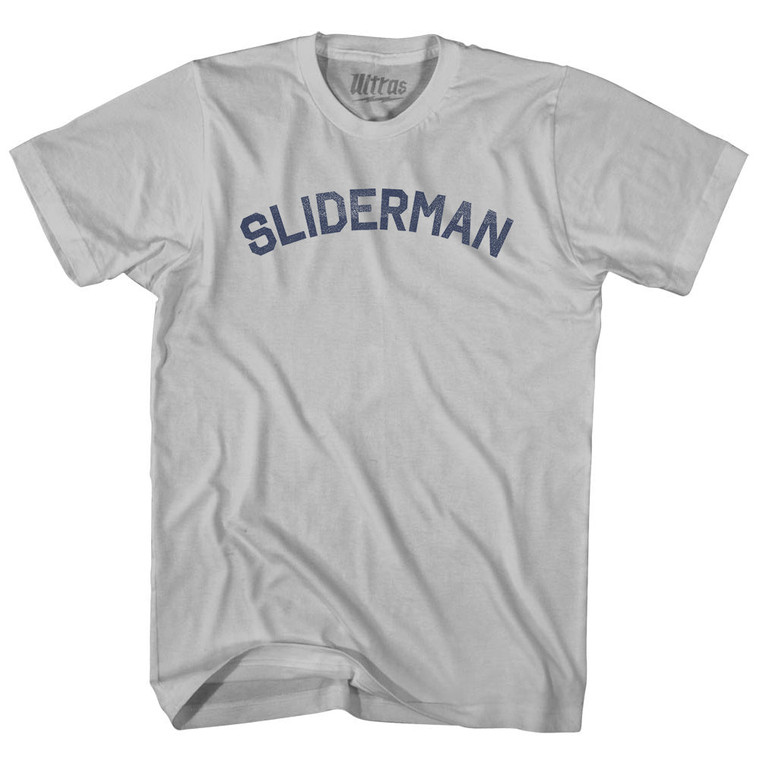 Sliderman Adult Cotton T-shirt - Cool Grey