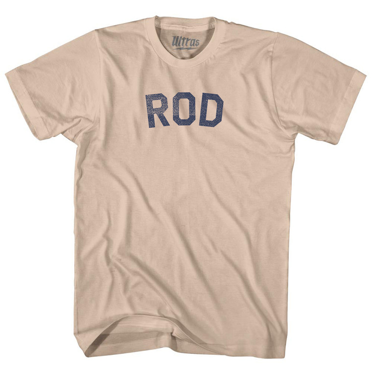 Rod Adult Cotton T-shirt - Creme