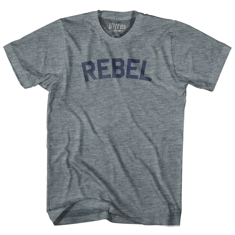 Rebel Adult Tri-Blend T-shirt - Athletic Grey