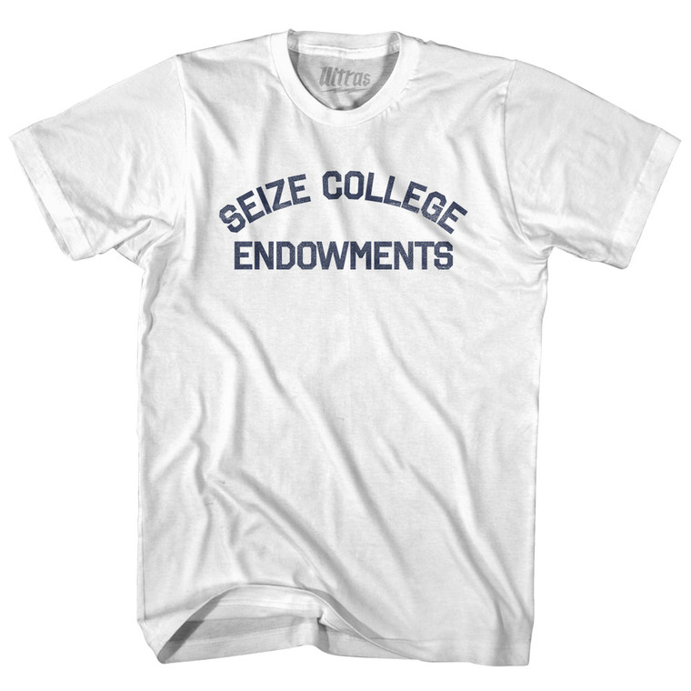 Seize College Endowments Womens Cotton Junior Cut T-Shirt - White