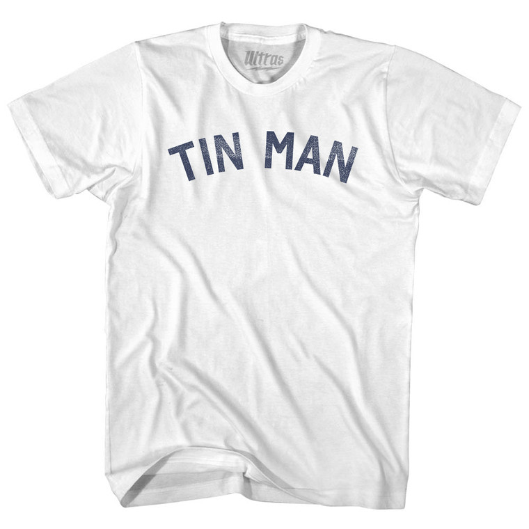 Tin Man Womens Cotton Junior Cut T-Shirt - White