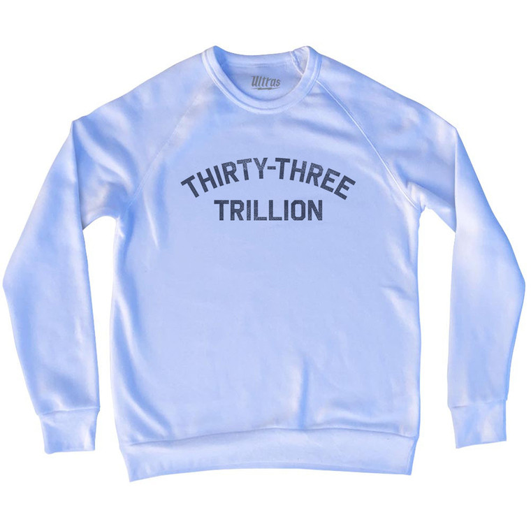 Thirty-Three Trillion Adult Tri-Blend Sweatshirt - White
