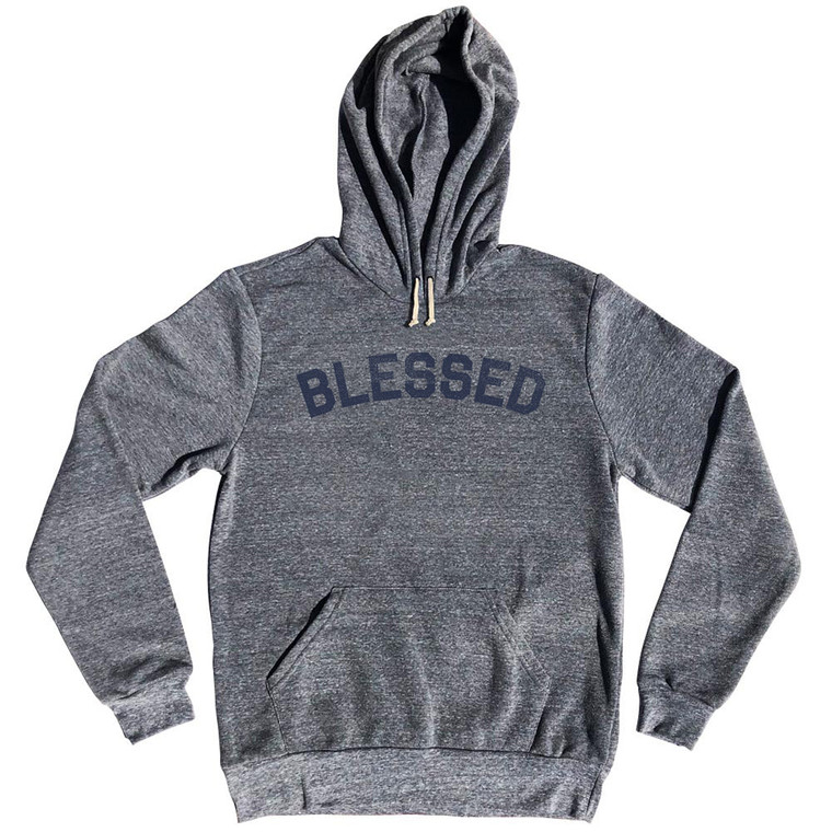 Blessed Tri-Blend Hoodie - Athletic Grey