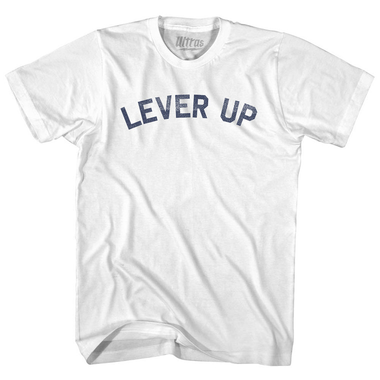 Lever Up Womens Cotton Junior Cut T-Shirt - White