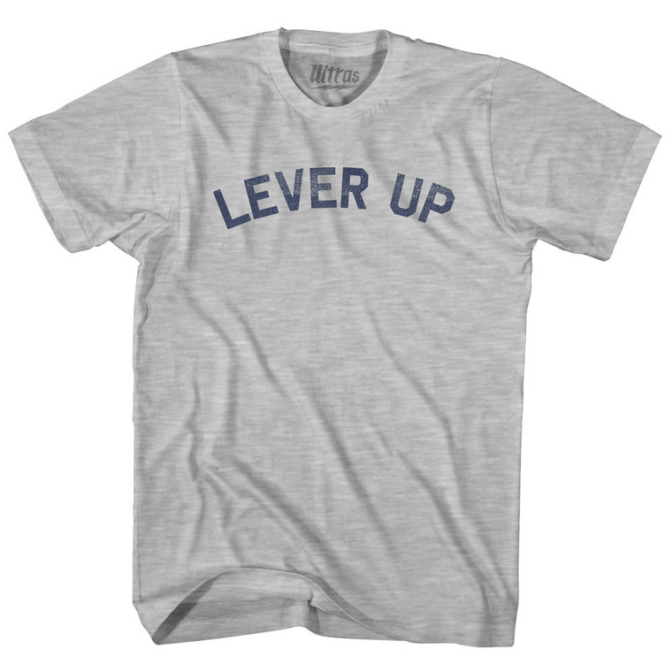 Lever Up Youth Cotton T-shirt - Grey Heather
