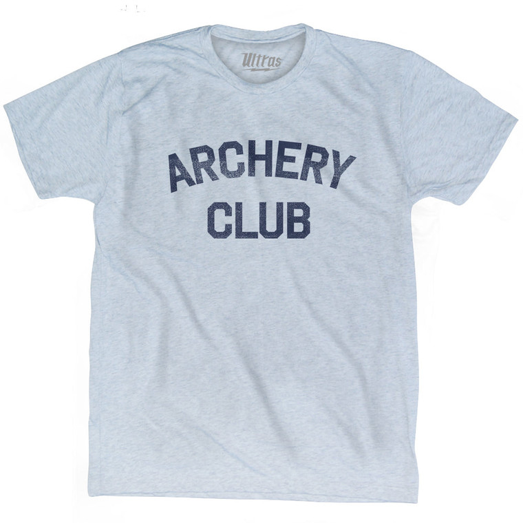 Archery Club Adult Tri-Blend T-shirt - Athletic White