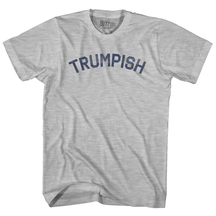 Trumpish Adult Cotton T-shirt - Grey Heather