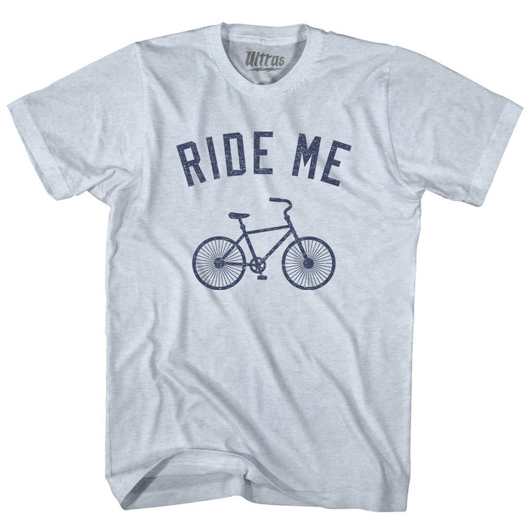 Ride Me Bike Adult Tri-Blend T-shirt - Athletic White