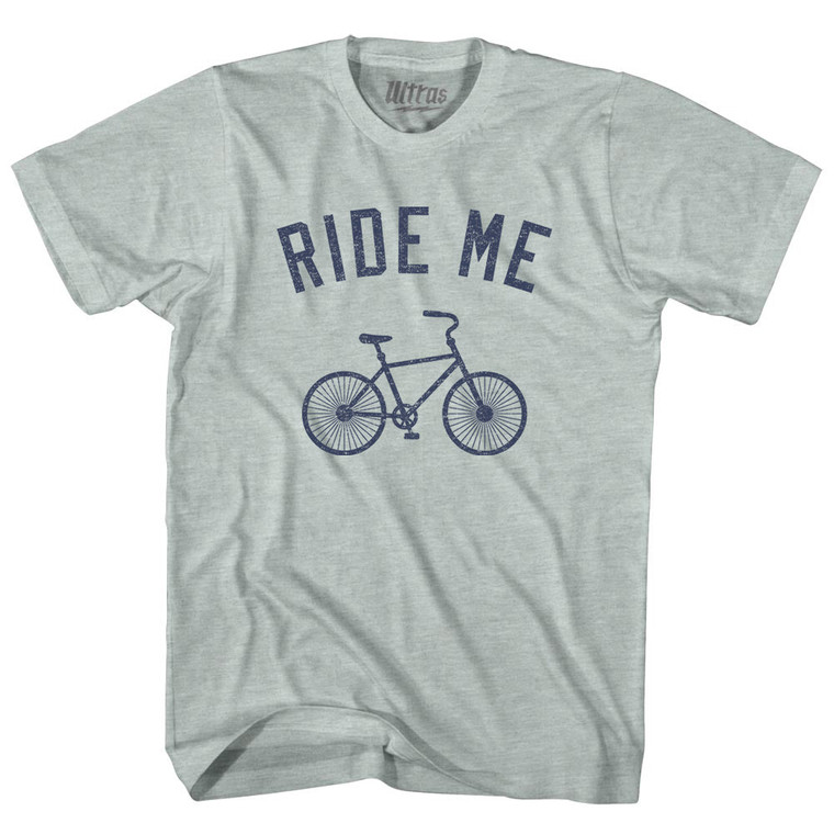 Ride Me Bike Adult Tri-Blend T-shirt - Athletic Cool Grey