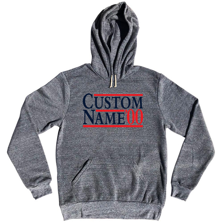 Election Custom Election Two Names And Year Tri-Blend Hoodie - Athletic Grey