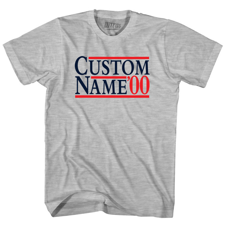 Election Custom Election Two Names And Year Adult Cotton T-shirt - Grey Heather