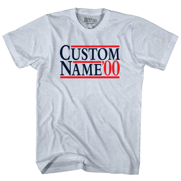 Election Custom Election Two Names And Year Adult Tri-Blend T-shirt - Athletic White