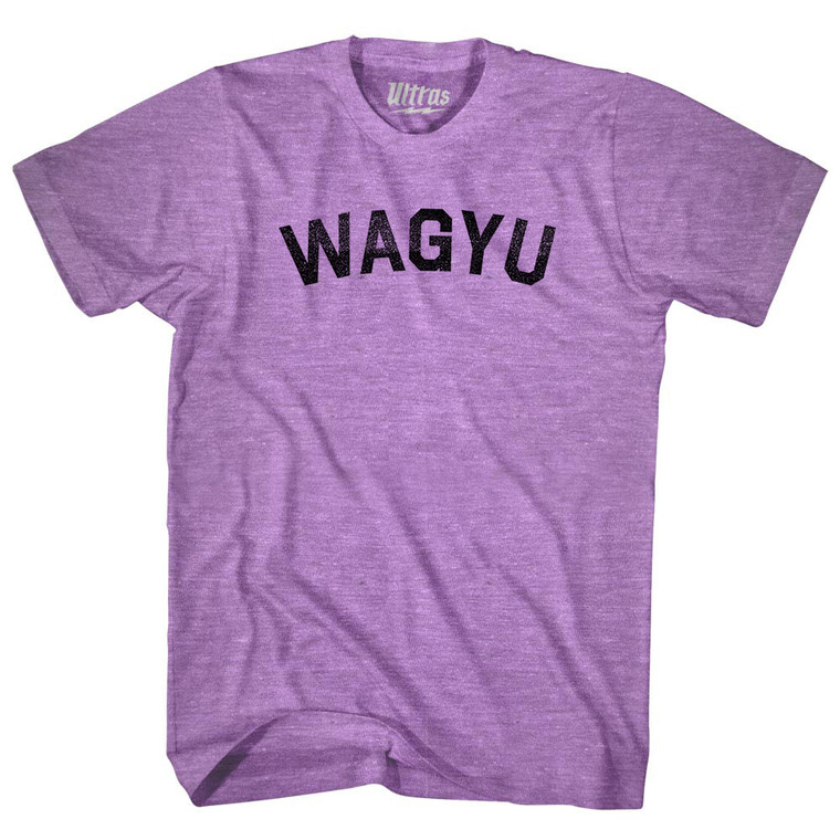Wagyu Adult Tri-Blend T-shirt - Athletic Purple