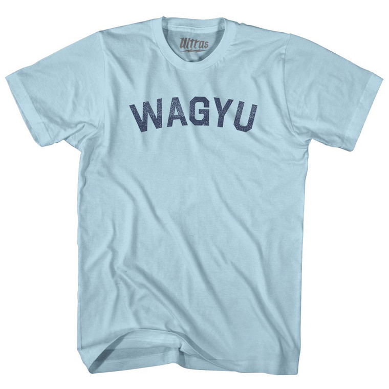 Wagyu Adult Cotton T-shirt - Light Blue