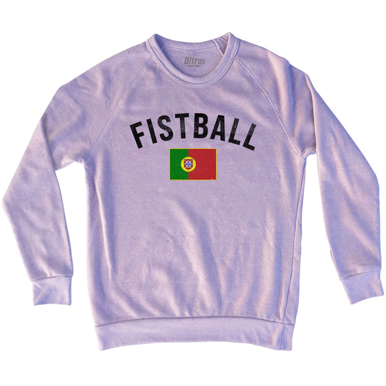 Portugal Fistball Country Flag Adult Tri-Blend Sweatshirt - Pink