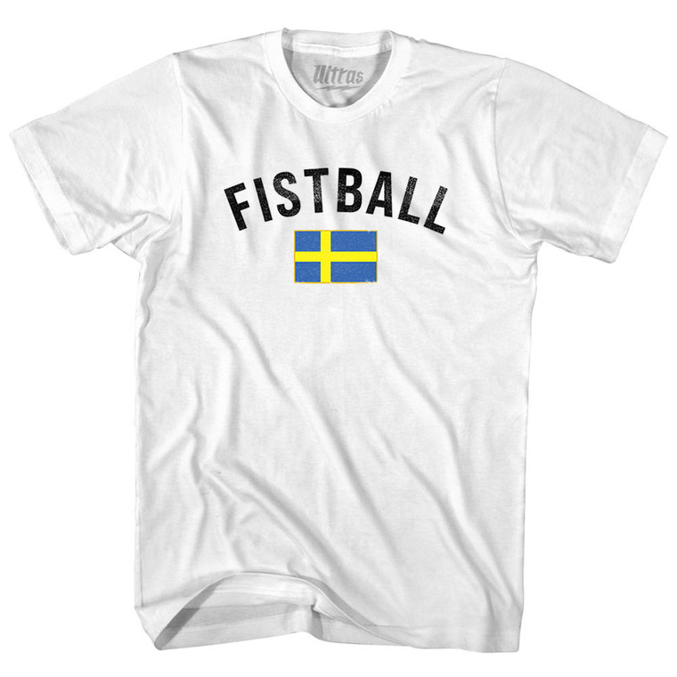 Sweden Fistball Country Flag Youth Cotton T-shirt - White