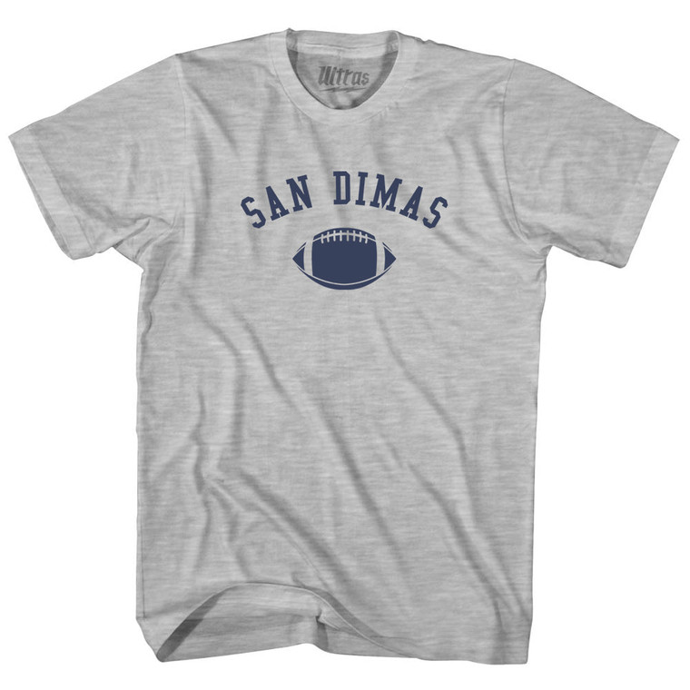 San Dimas Football Womens Cotton Junior Cut T-Shirt - Grey Heather