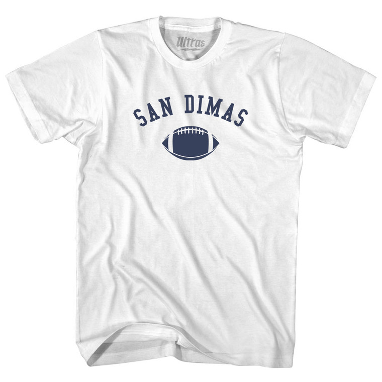 San Dimas Football Adult Cotton T-shirt - White
