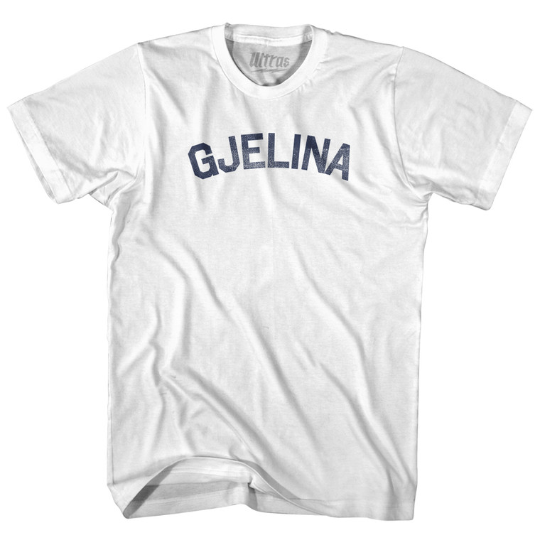 GJELINA Vintage- White- Adult MEDIUM T-shirt- Final Sale Z66