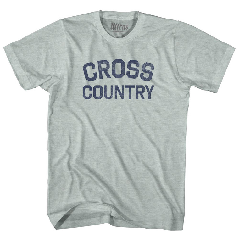 Cross Country Adult Tri-Blend T-shirt - Athletic Cool Grey
